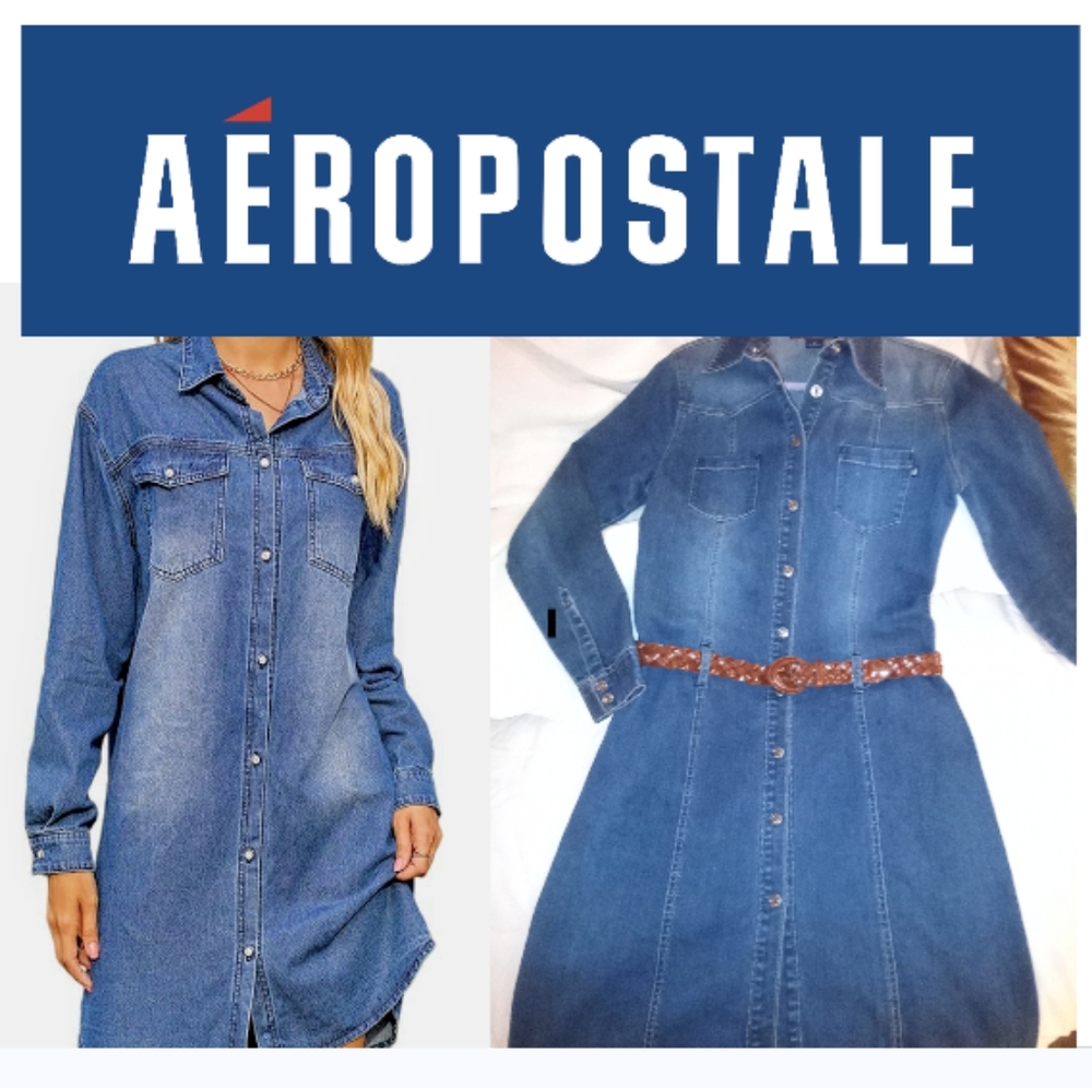 Stylish & Versatile Jean Shirt- Dress